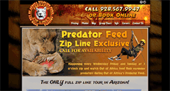 Desktop Screenshot of predatorzipline.com